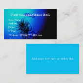 Carte De Visite Plongée à l'air personnalisable (Devant / Derrière)