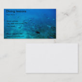 Carte De Visite Plongée dans la mer (Devant / Derrière)