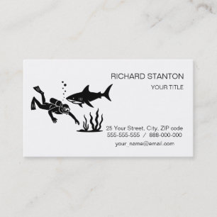 Carte De Visite Plongée en scaphandre