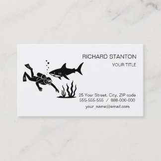 Carte De Visite Plongée en scaphandre