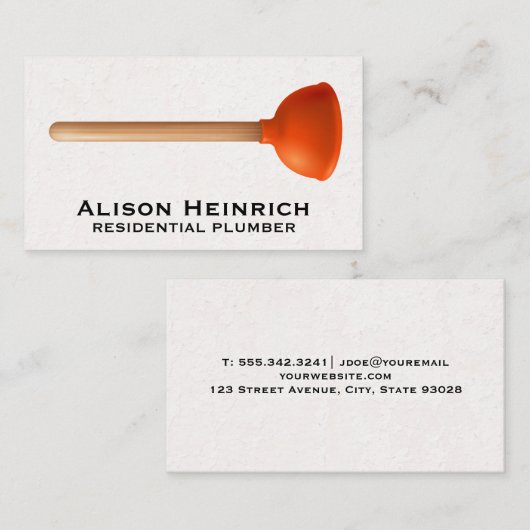 Carte De Visite Plongeur (Devant / Derrière)