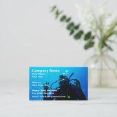 Carte De Visite Plongeur autonome audacieux (Debout devant)