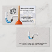 Carte De Visite Plongeur et drainage | Pièces bloquées (Devant / Derrière)