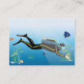 Carte De Visite Plongeur - potelé (Dos)