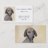 Carte De Visite Plott Peinture - Cute Original Chien Art (Devant / Derrière)