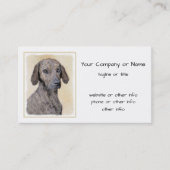 Carte De Visite Plott Peinture - Cute Original Chien Art (Devant)