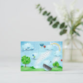 Carte De Visite Pluie de fleurs (Debout devant)