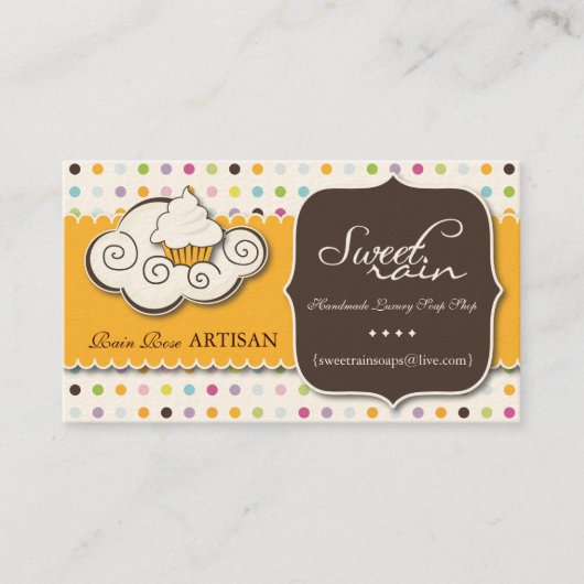 Carte De Visite Pluie douce - commande à façon (Devant)