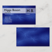 Carte De Visite Pluie électrique - bleu - customisée (Devant / Derrière)