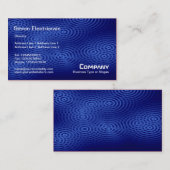 Carte De Visite Pluie Électrique (Simple) - Bleu (Devant / Derrière)