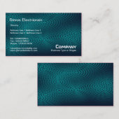 Carte De Visite Pluie électrique (simple) - Teal (Devant / Derrière)