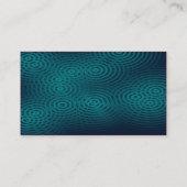 Carte De Visite Pluie électrique (simple) - Teal (Dos)