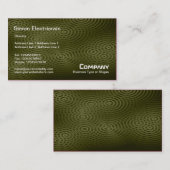 Carte De Visite Pluie Électrique (Simple) - Vert (Devant / Derrière)