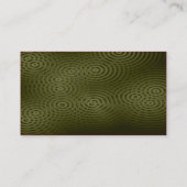 Carte De Visite Pluie Électrique (Simple) - Vert (Dos)