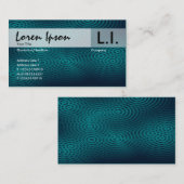 Carte De Visite Pluie électrique - vert (Devant / Derrière)