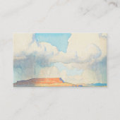 Carte De Visite Pluie sur la Mesa, 1945 par Maynard Dixon (Devant)