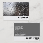 Carte De Visite Pluie sur une fenêtre (Devant / Derrière)