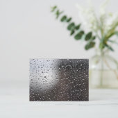Carte De Visite Pluie sur une fenêtre (Debout devant)