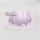 Carte De Visite Pluie violette (Dos)
