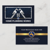 Carte De Visite Plumage à domicile de la clé en argent (Devant / Derrière)