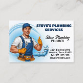 Carte De Visite Plumber  (Devant)