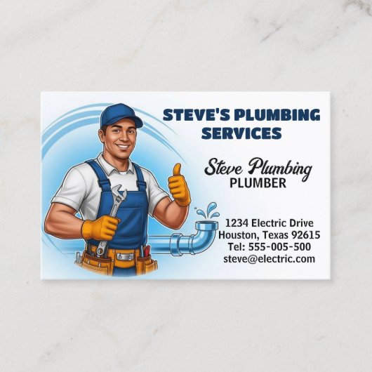 Carte De Visite Plumber  (Devant)