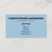 Carte De Visite Plumber (Dos)