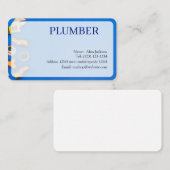 CARTE DE VISITE PLUMBER modifiable (Devant / Derrière)