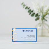 CARTE DE VISITE PLUMBER modifiable (Debout devant)