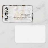 CARTE DE VISITE PLUMBER modifiable (Devant / Derrière)