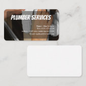 CARTE DE VISITE PLUMBER modifiable (Devant / Derrière)