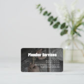 CARTE DE VISITE PLUMBER modifiable (Debout devant)