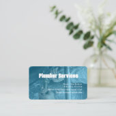 CARTE DE VISITE PLUMBER modifiable (Debout devant)