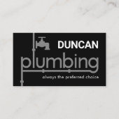 Carte De Visite Plumber Plumbing Pipeline Signage (Devant)