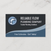 Carte De Visite Plumber Plumbing QR Code Professional  (Devant)
