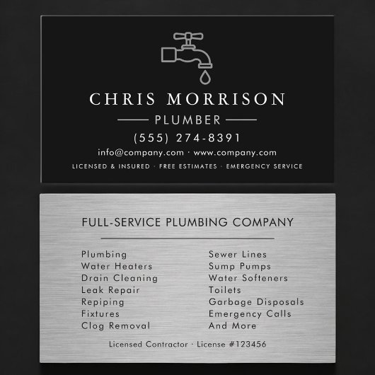 Carte De Visite Plumbing