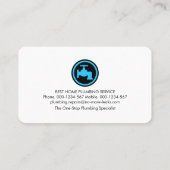 Carte De Visite Plumbing Building Pipeline Frame (Dos)