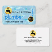 Carte De Visite Plumbing Pipe Frame In Water Leaks (Devant / Derrière)