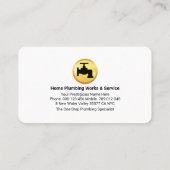 Carte De Visite Plumbing Pipe Frame In Water Leaks (Dos)