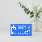 Carte De Visite Plumbing Pipeline Frame Leaks (Debout devant)