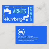 Carte De Visite Plumbing Pipeline Frame Leaks (Devant / Derrière)