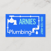 Carte De Visite Plumbing Pipeline Frame Leaks (Devant)