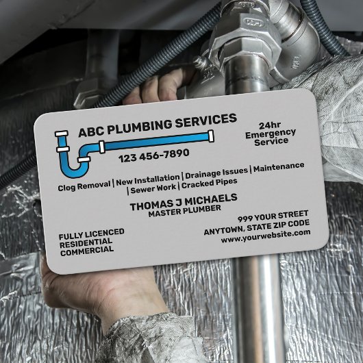 Carte De Visite Plumbing Service