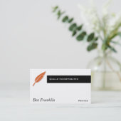 Carte De Visite Plume (Debout devant)