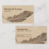 Carte De Visite Plume (Devant / Derrière)