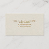 Carte De Visite Plume de symbole d'infini - Couleur éclatante (Dos)