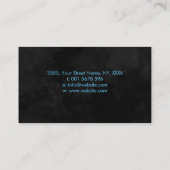 Carte De Visite Plume de symbole d'infini - Couleur splatter Busin (Dos)