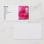 Carte De Visite Plumeria hawaïen (Devant / Derrière)