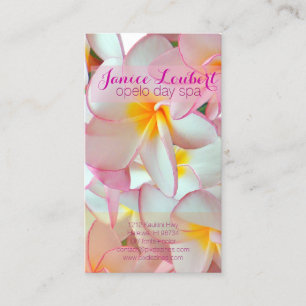 Carte De Visite Plumeria rose de Pix-Dezines