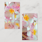 Carte De Visite Plumeria rose de Pix-Dezines (Devant / Derrière)